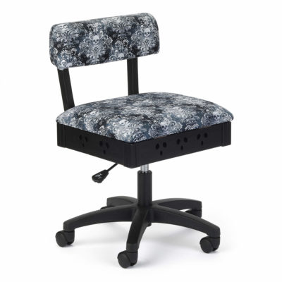 Wicked Cosplay Sewing Chair (H4205) from Arrow Sewing Furniture with adjustable height and swivel base