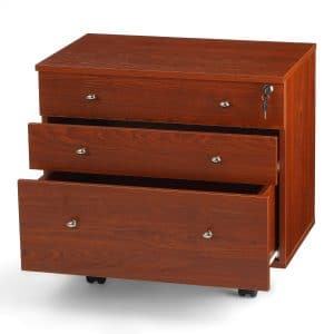 Joey II Storage Cabinet - Teak - Arrow Sewing Cabinets
