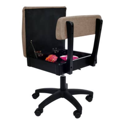 Princess Hazel Sewing Chair (H8140) from Arrow Sewing Furniture with seat open