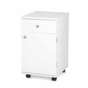 White Suzi Storage Caddy (801) from Arrow Sewing Furniture with 4 drawers of storage