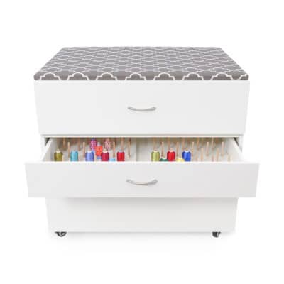MOD Embroidery Storage Cabinet from Kangaroo Sewing Furniture with removable thread storage